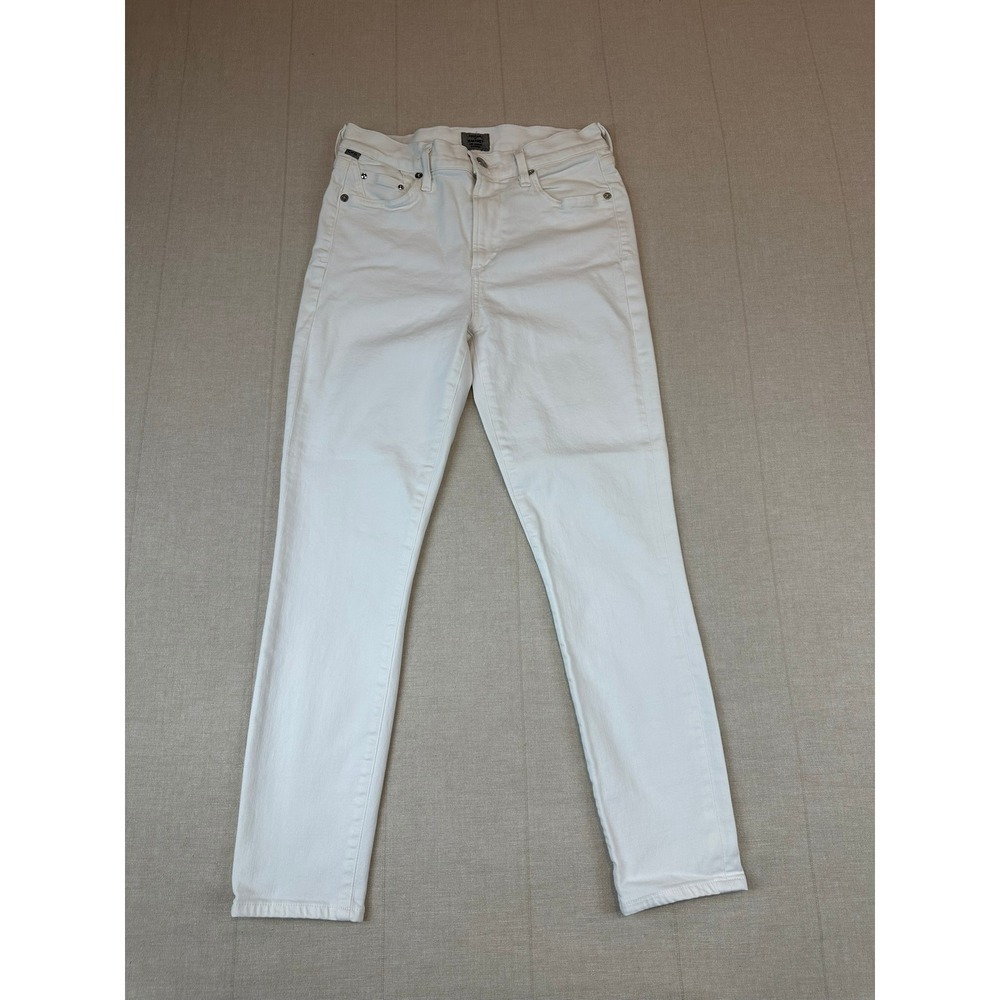 Citizens of Humanity |‎ Rocket Crop Mid Rise Skinny Jeans White | Women's 27